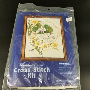 Candamar Something Special Life Is Fragile 20101 Cross Stitch Kit Church Steeple